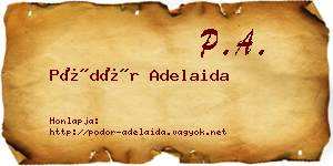 Pödör Adelaida névjegykártya